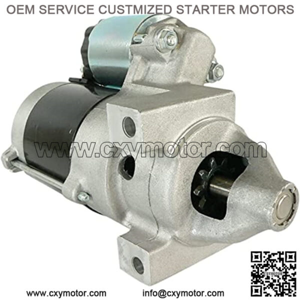 New Starter Compatible with/Replacement for Scott’s S2554 25HP Mower AM107631, AM108390, AM124993, AM131296, 12-098-03, 24-098-01, 24-098-01S 12 Volt, 0.6kW, CCW, DD, 9 Teeth, 1.134in Gear OD