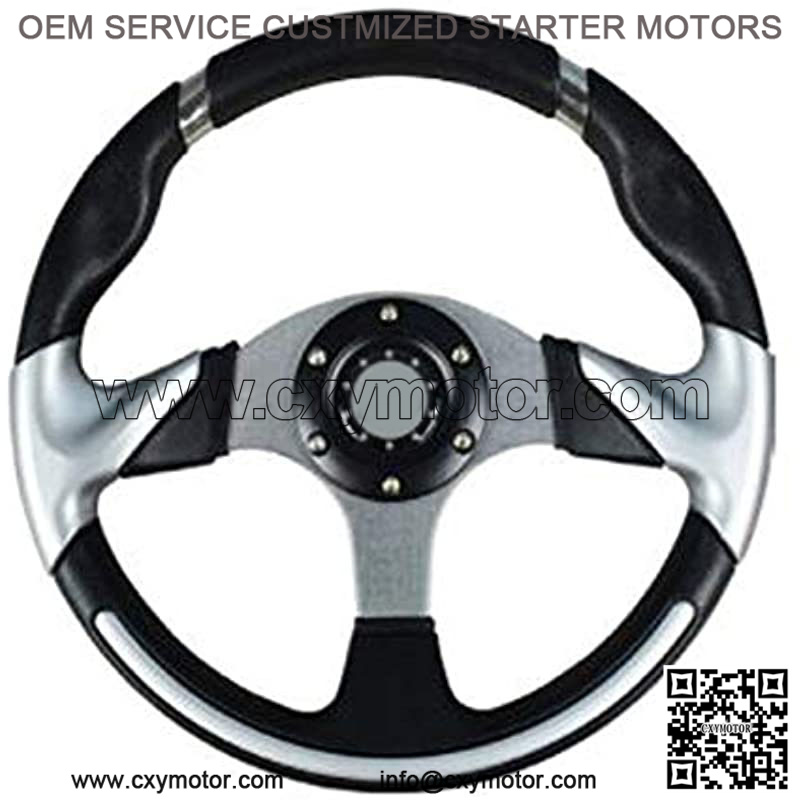 Deluxe Steering Wheel- Silver for Star Classic Golf Cart - WE ARE ...