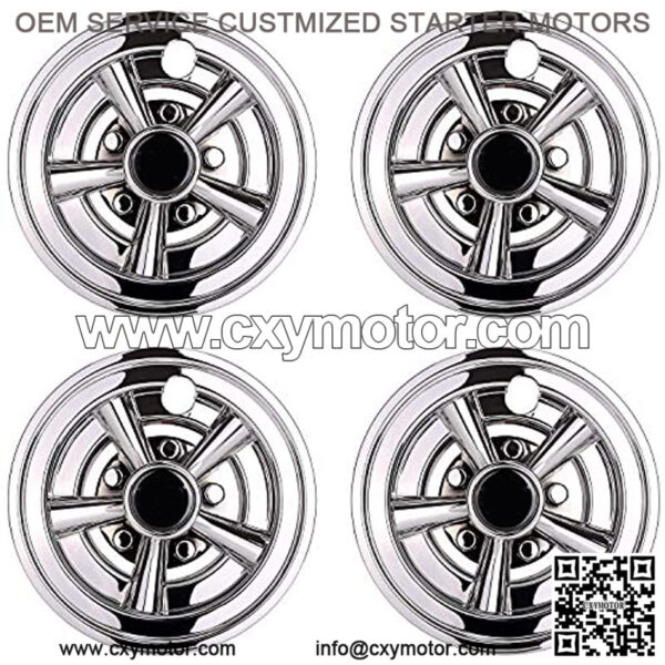 Golf Cart Wheel Covers Hub Caps for Yamaha/Club CAR/EZ-GO Par Car 8" (Set of 4) - Image 2