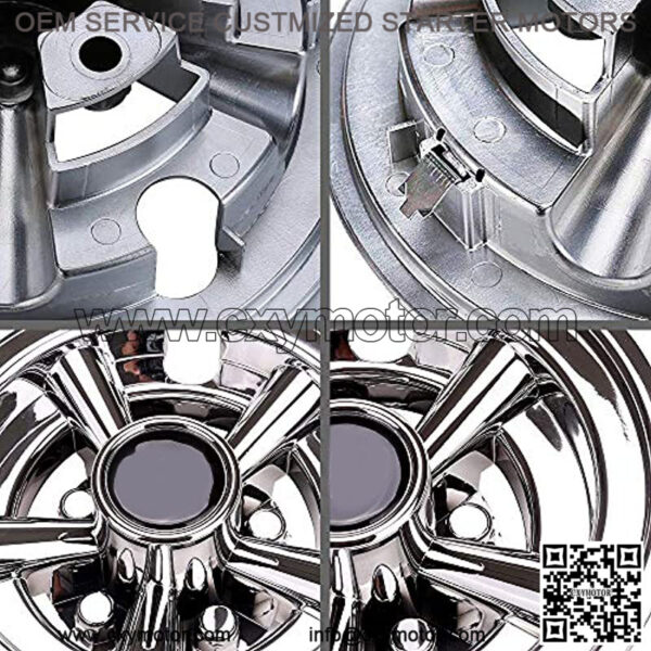 Golf Cart Wheel Covers Hub Caps for Yamaha/Club CAR/EZ-GO Par Car 8" (Set of 4) - Image 3