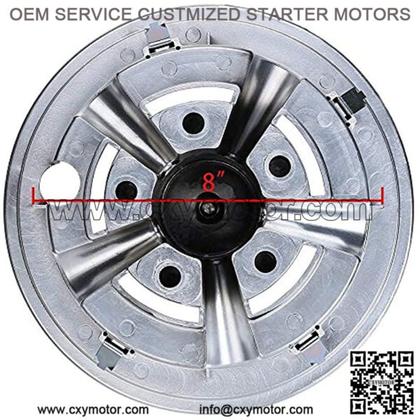 Golf Cart Wheel Covers Hub Caps for Yamaha/Club CAR/EZ-GO Par Car 8" (Set of 4) - Image 4