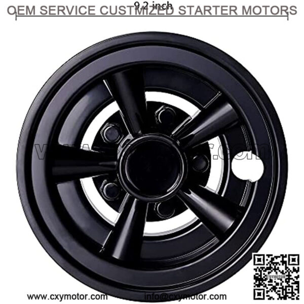 8 Inch Golf Cart Wheel Covers Hub Caps for EZGO, Club Car, Yamaha, Black Set of 4 - Image 5
