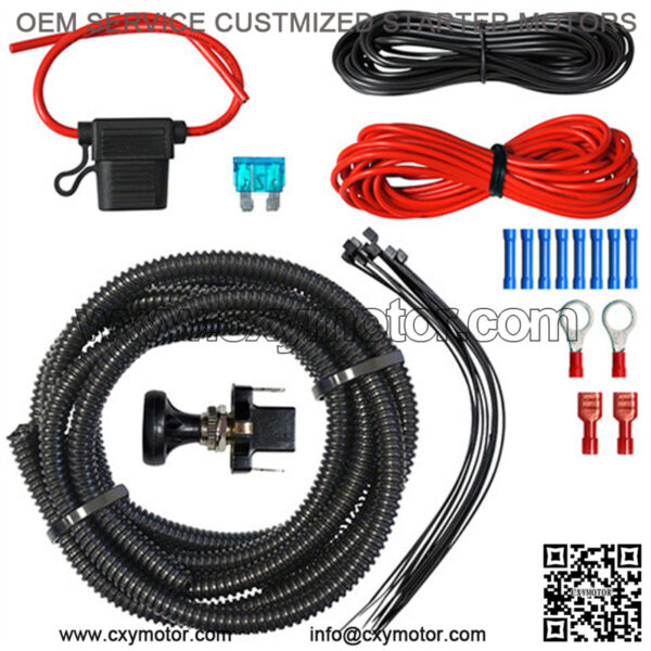Golf Cart LED Utility Light Bar & Spotlight Wiring Kit with Push/Pull Switch