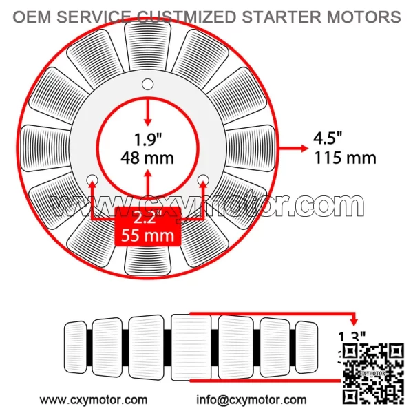 Polaris Scrambler 500 4X4 2003 / Sportsman X 2002 Stator - Image 2