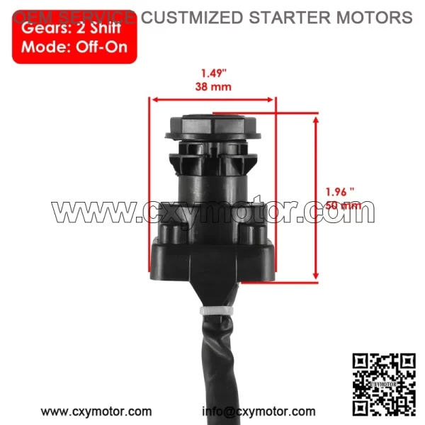 Polaris Scrambler 500 1996-1998 Ignition Key Switch - Image 2