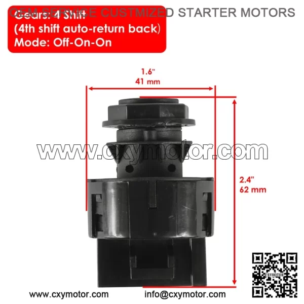 Polaris Scrambler 500 4X4 Intl 2010-2012 Ignition Key Switch - Image 2