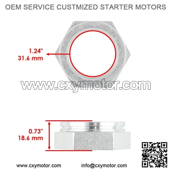 Polaris Scrambler 400/500 2X4/4X4 2002 Rear Axle Nuts (2) - Image 2
