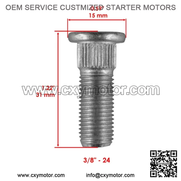 Polaris Scrambler 500 2004-2012 / Sportsman 800 2005-2014 Wheel Nuts & Bolts - Image 3